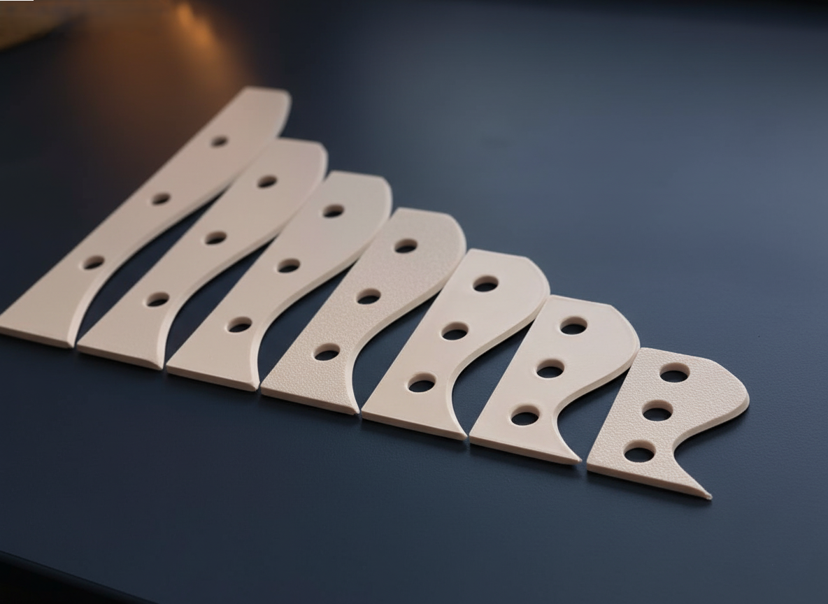 The Single Edge Curved Rib - Wheel Throwing Rib Tool