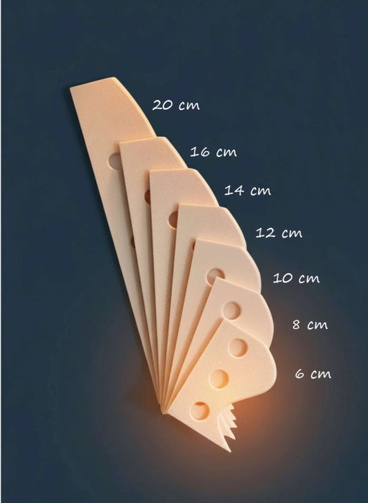 The Single Edge Curved Rib - Wheel Throwing Rib Tool