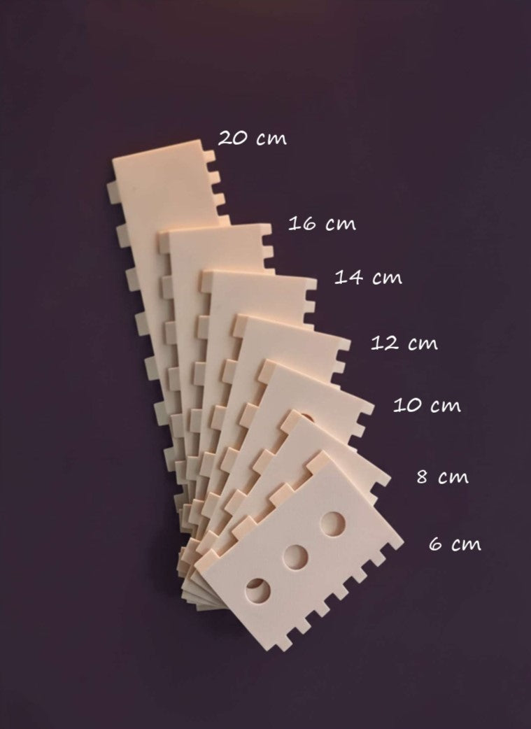 The Dual Edge Teeth Rib (6 20 cm) - Wheel Throwing Rib Tool