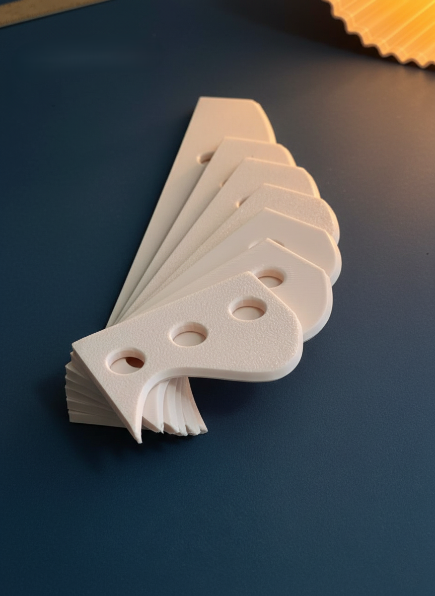 The Single Edge Curved Rib - Wheel Throwing Rib Tool
