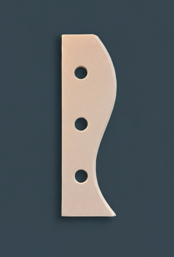 The Single Edge Curved Rib - Wheel Throwing Rib Tool