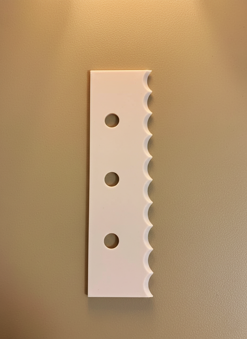 The Single Edge Bite Rib (6 - 20 cm) - Wheel Throwing Rib Tool