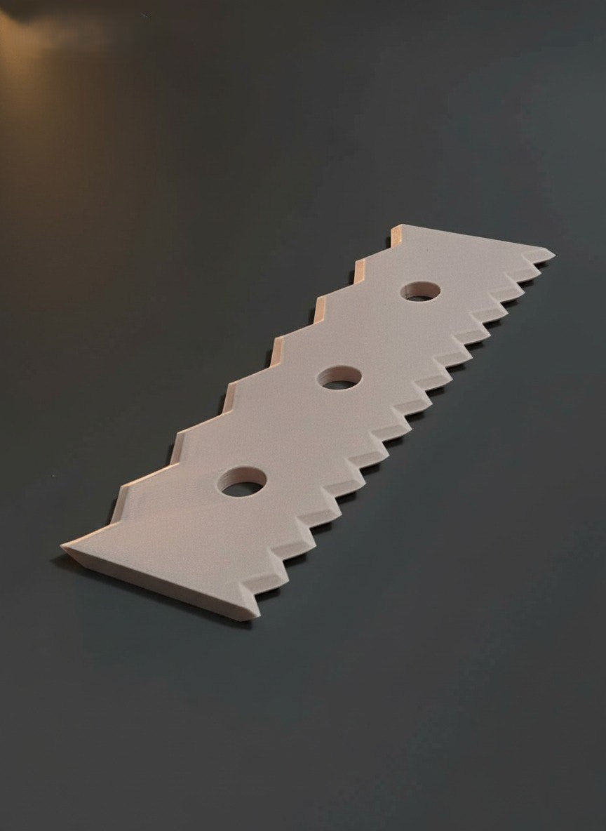 The Dual zig-zag Rib (6 - 20 cm) - Wheel Throwing Rib Tool