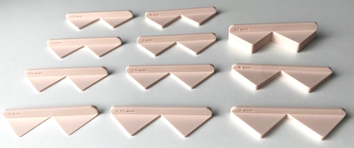 Corner Jigs (1-12 mm) for Bookbinding, Crafts, and Scrapbooking